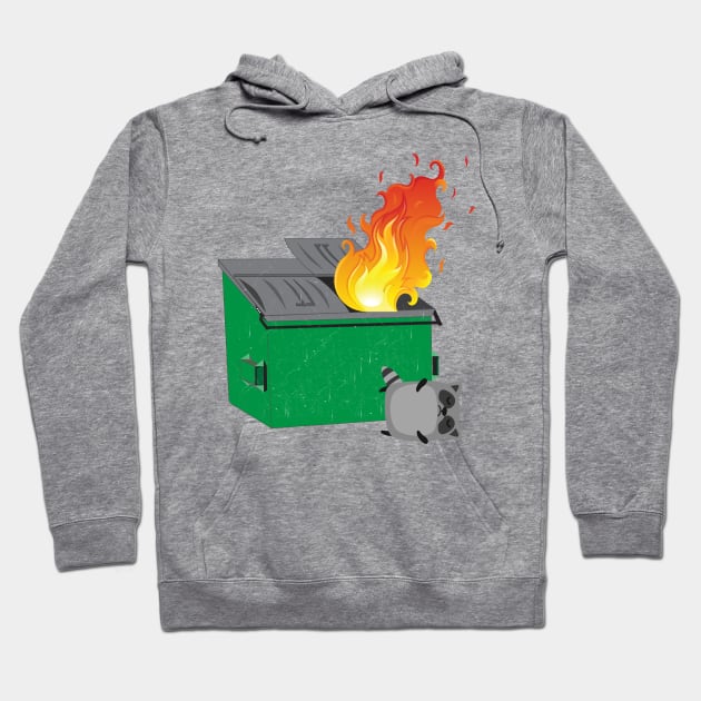 Trash Panda Fire Hoodie by Eclecterie